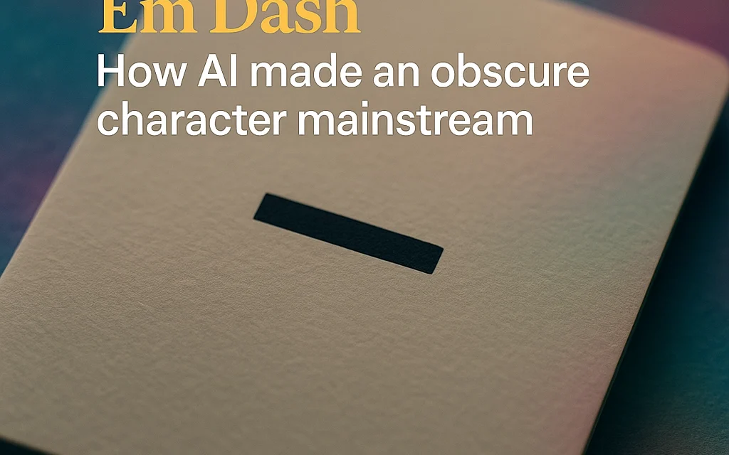 The Rise of the Em Dash: How AI Made an Obscure Character Mainstream
